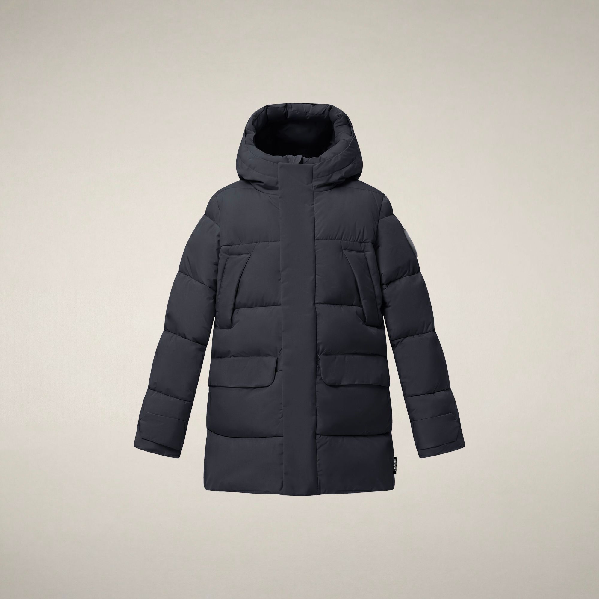 save-the-duck-walter-jungen-parka-blau-schwarz image 1