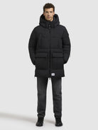 khujo-coat-welm-matt-black-wattierter-damen-steppmantel-mit-kapuze image 6