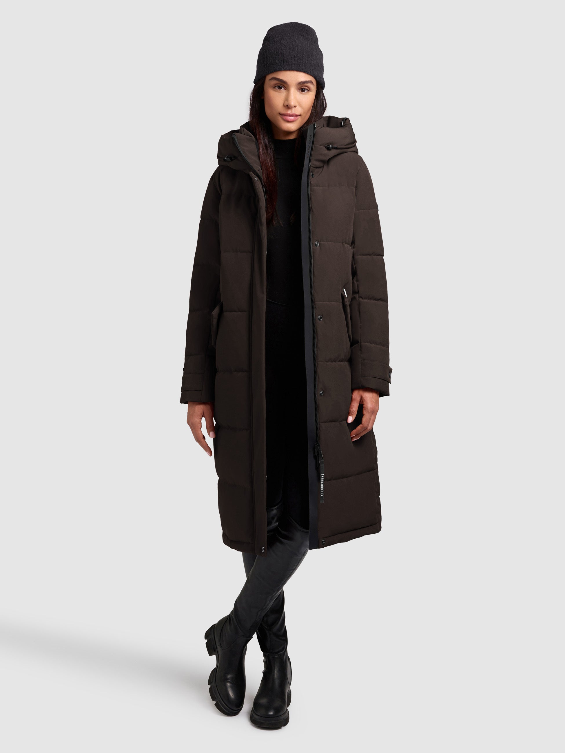 khujo-dairi-mantel-moody-plum-damen-steppmantel-knielang-mit-kapuze image 6