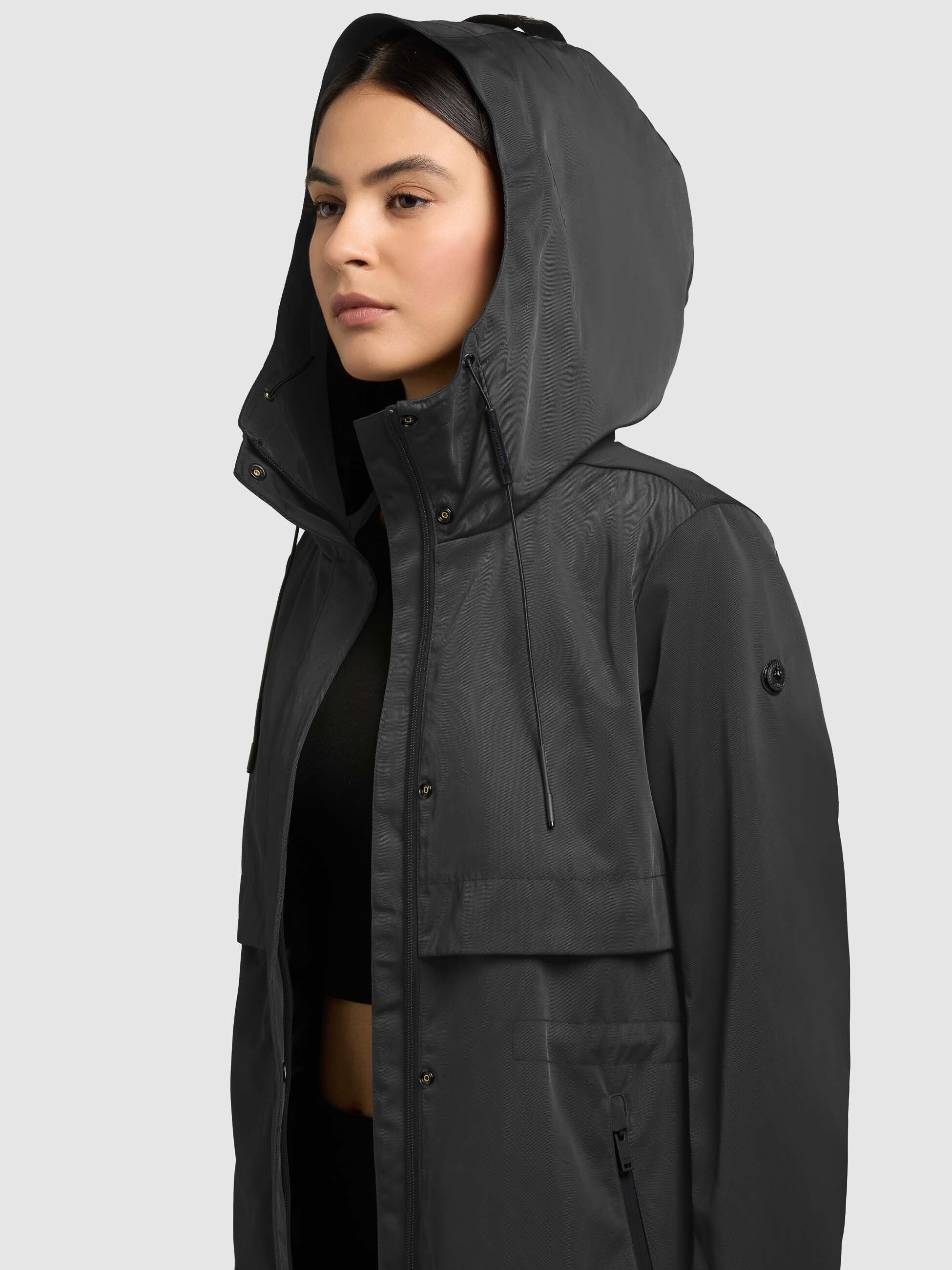 khujo-manao2-mantel-black-leichter-damen-sommerparka-regular-fit image 7