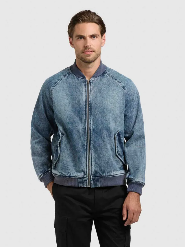 khujo-jacke-cahill-medium-blue-herren-jeansjacke-blouson-aus-denim image 1