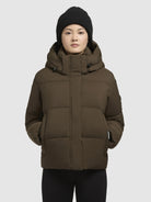 khujo-jacke-devina-matt-dunkeloliv-steppjacke-damen-regular-fit image 4