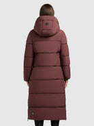 khujo-mantel-silene-moscato-red-wattierter-wintermantel-damen-mit-kapuze image 3