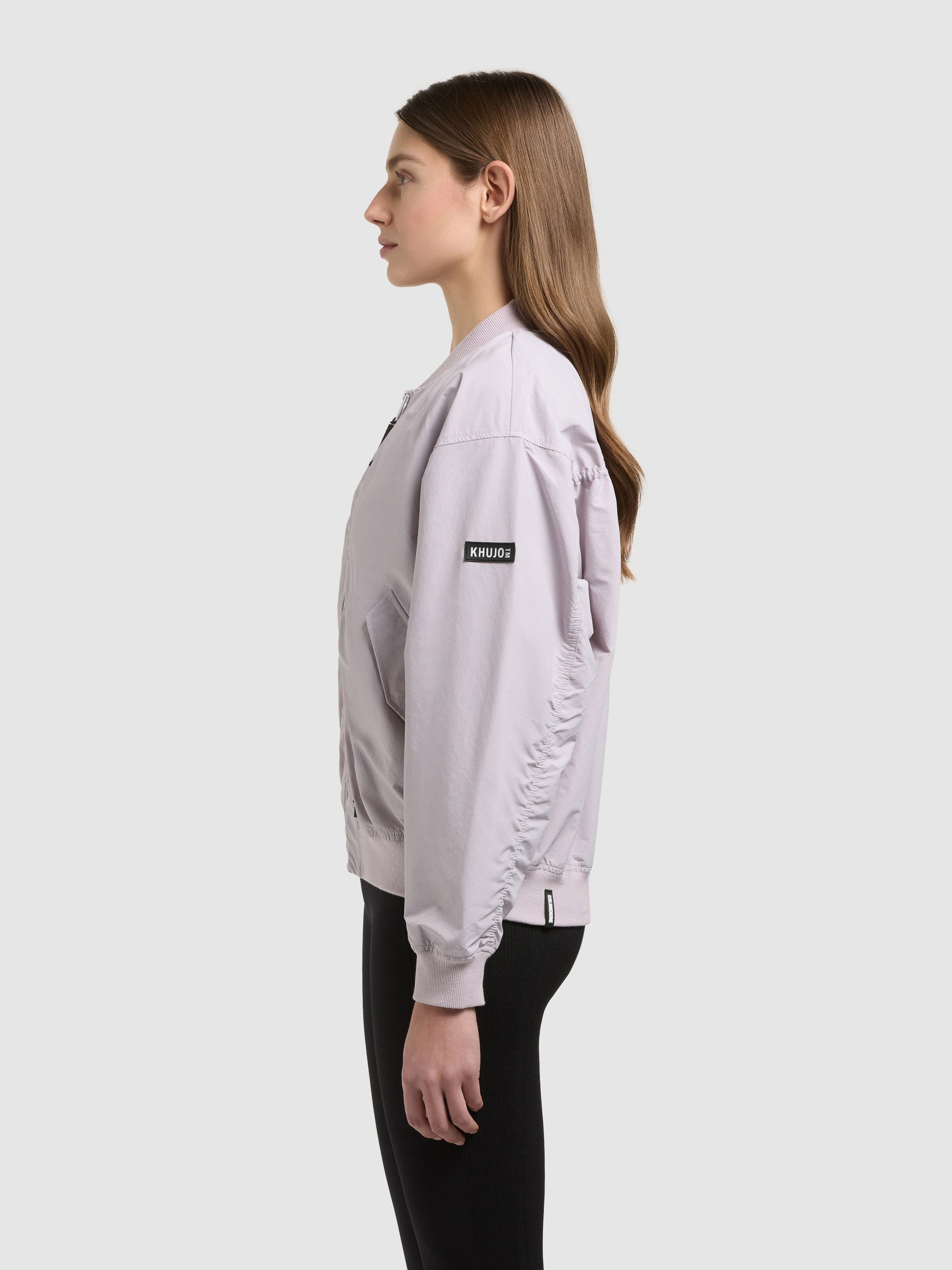 khujo-facee-blouson-bomberjacke-damen-raindrops-lilac-mit-tasche image 5