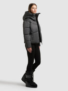 khujo-jacke-milly-dark-melange-gray-damen-steppjacke image 6