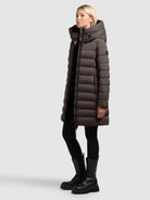 khujo-nekar2-damen-coat-graphite-gray-stepp-kurzmantel image 2