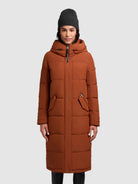 khujo-mantel-dairi-russet-brown-damen-steppmantel-knielang image 4