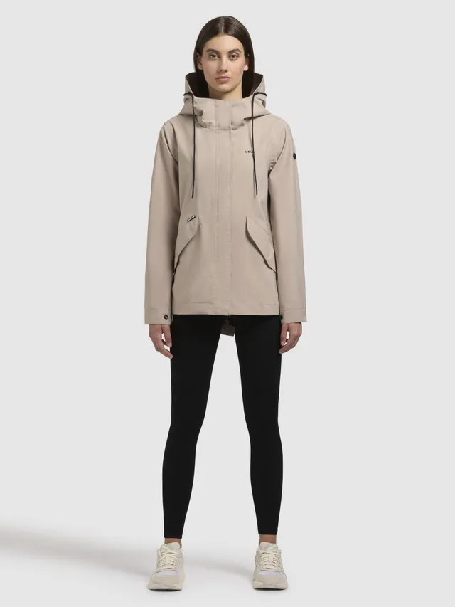 khujo-jacke-sang-beige-leichte-regenjacke-regular-fit image 1