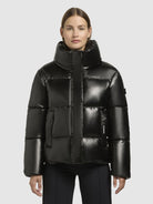 khujo-rinja-shiny-damen-jacke-dark-gray-regular-fit image 4