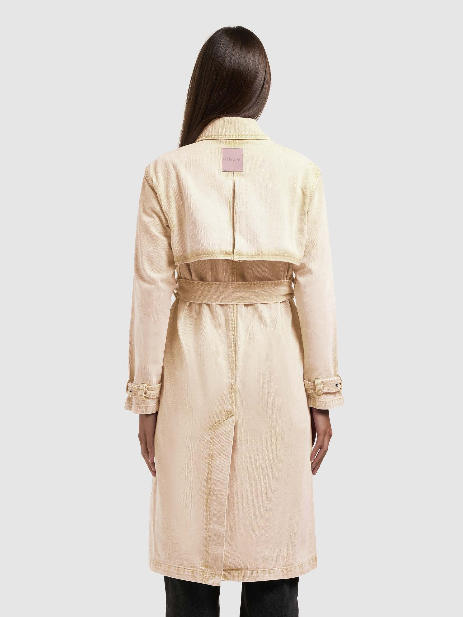 khujo-mantel-hera-jeans-trench-sand-denim-doppelreihig-f-r-damen image 3