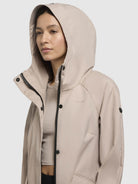 khujo-mantel-yeal-beige-kurzmantel-damen-slim-fit image 7