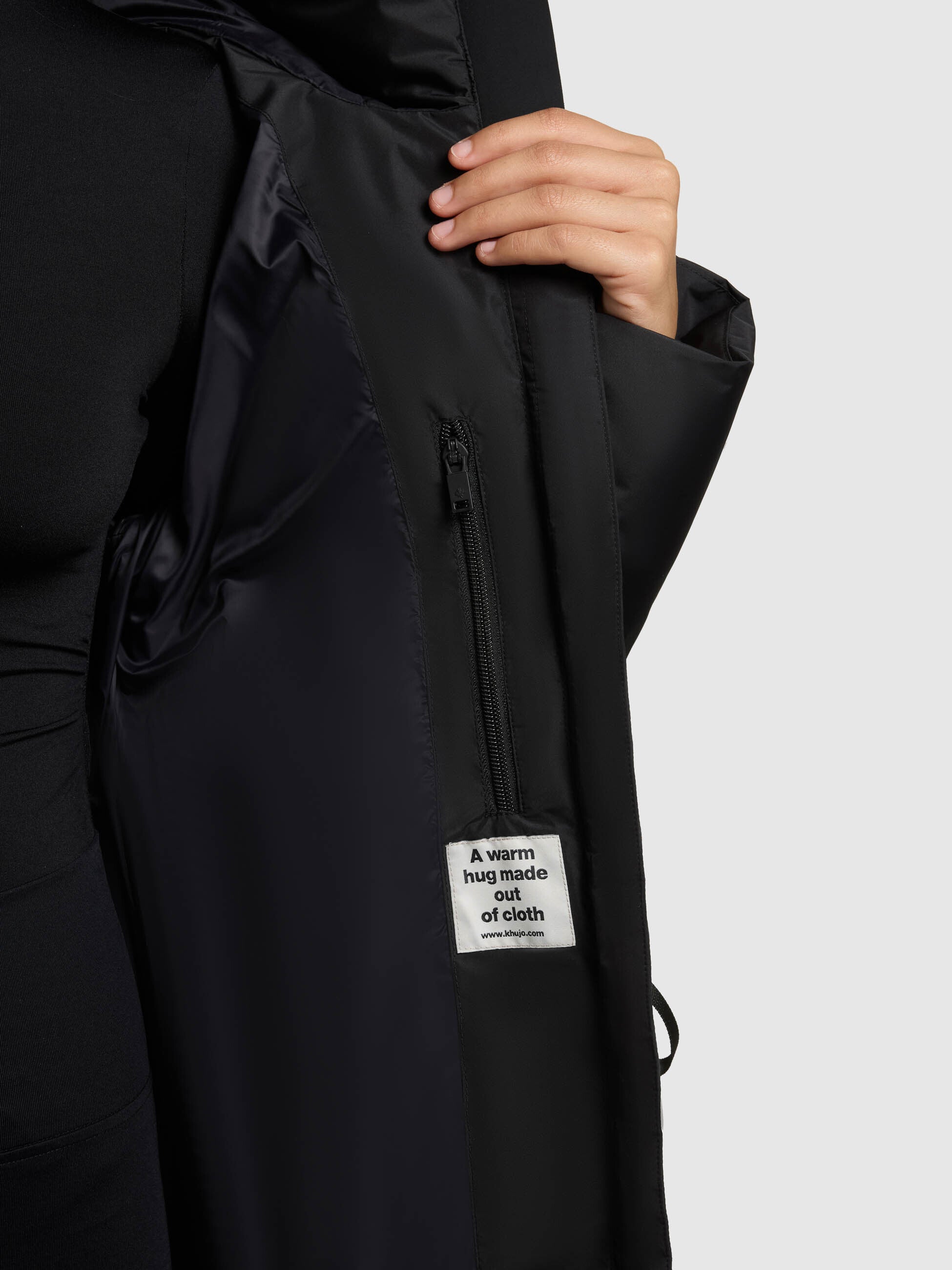 khujo-mantel-aroma2-black-damen-steppmantel-loose-fit-wasserabweisend image 8