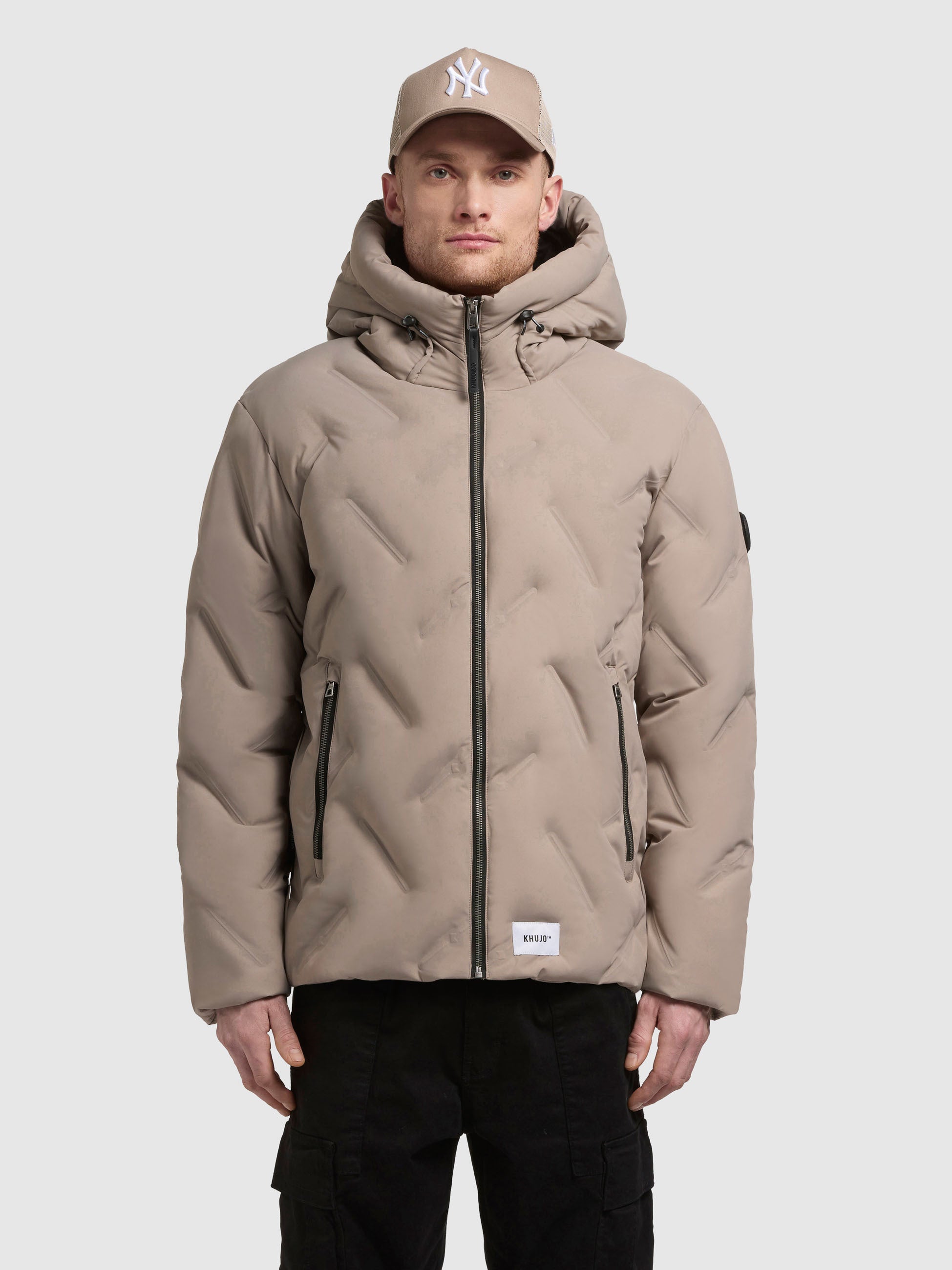 khujo-onert-steppjacke-greige-h-ftlang-mit-kapuze image 4