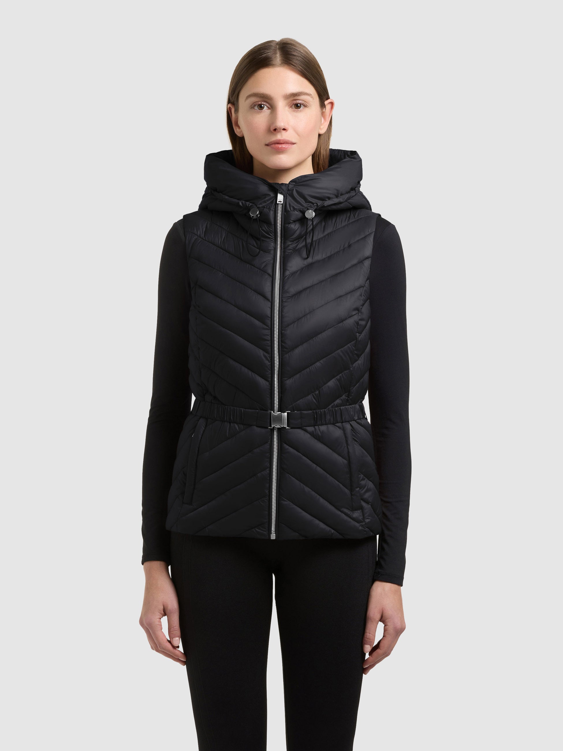 khujo-weste-demie-black-damen-steppweste-slim-fit-mit-g-rtel image 4