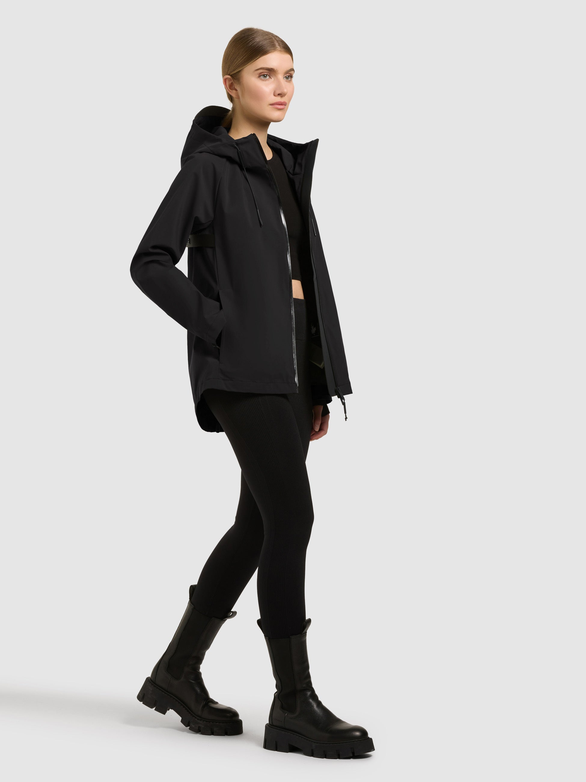 khujo-jacke-wrem-black-damen-kapuzenjacke-wasserabweisend image 6