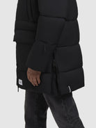 khujo-coat-welm-matt-black-wattierter-damen-steppmantel-mit-kapuze image 8