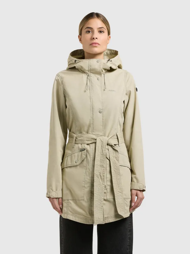 khujo-prea-damen-jacke-sommerparka-cloud-green image 1