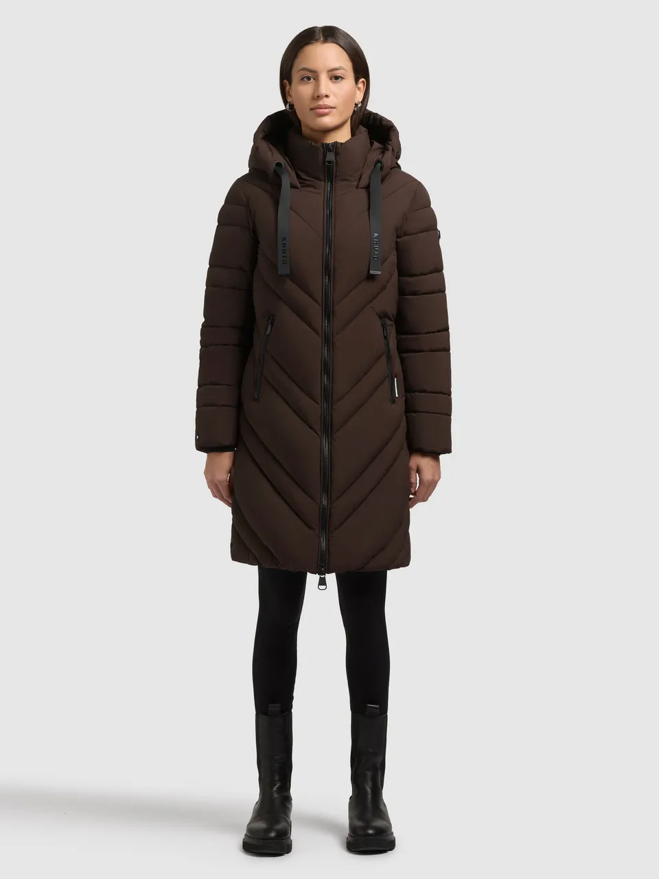 khujo-taby-damen-steppmantel-moody-plum-kurzmantel image 1