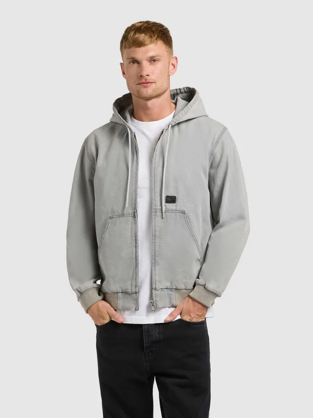 khujo-jacke-rhiis-light-grey-damen-blouson-workwear-mit-kapuze image 1