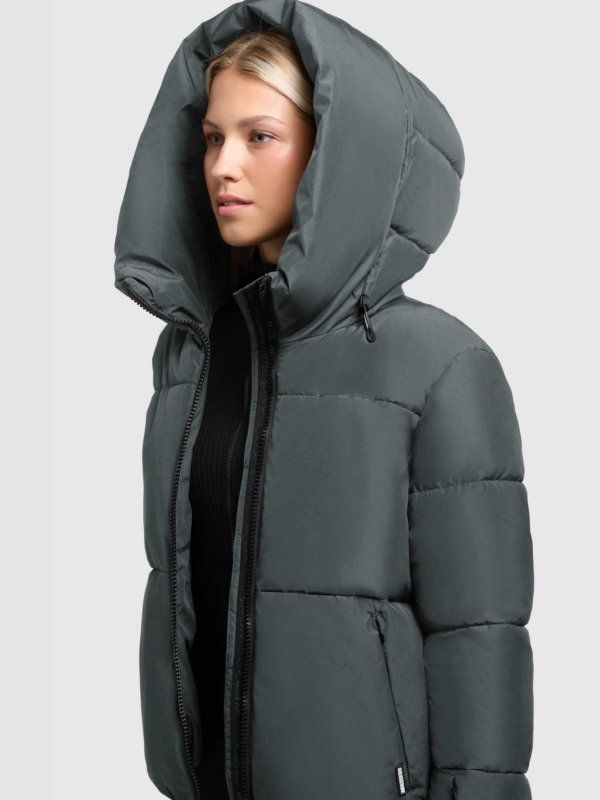 khujo-jacke-audrey-matt-foam-green-damen-winter-steppjacke-loose-fit-mit-kapuze image 7