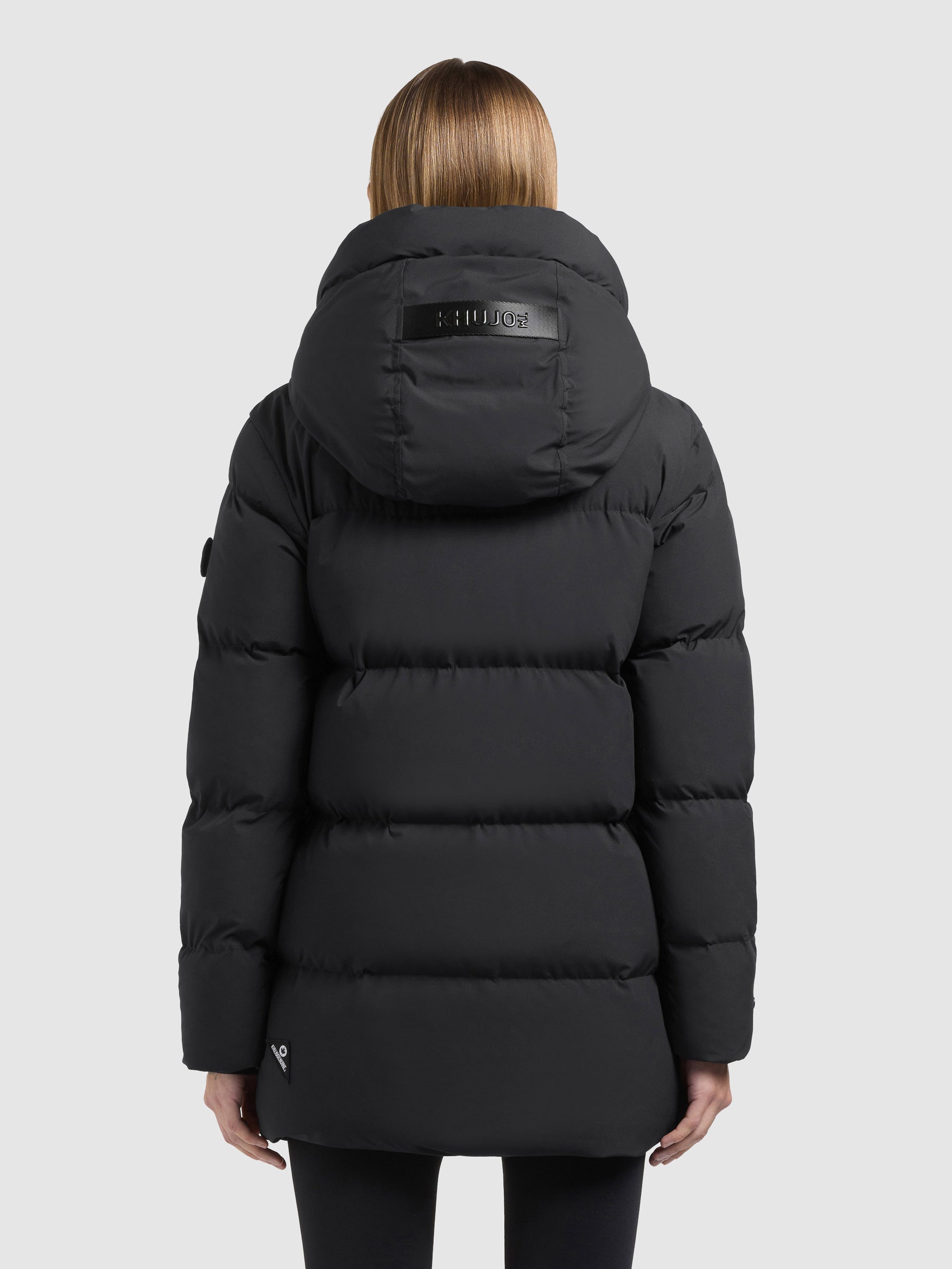 khujo-jacke-drown2-matt-steel-depth-grey-steppjacke-loose-fit-wattiert-mit-kapuz image 3