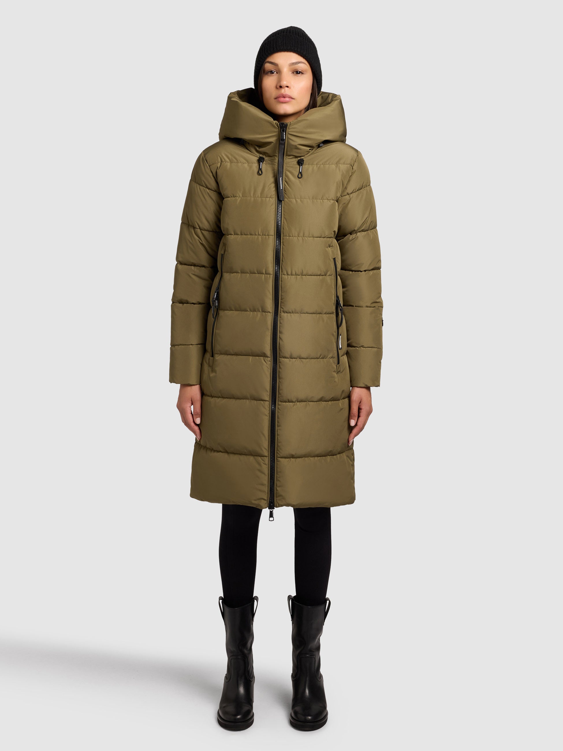 khujo-mantel-jilias5-damen-winter-steppmantel-scrub-green image 1