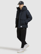 khujo-winterjacke-hinto2-dark-blue-damen-parkajacke-mit-kapuze image 2