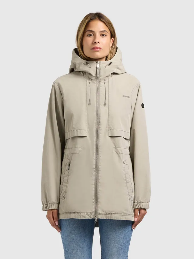 khujo-jacke-rania-light-grey-kapuzenjacke-parka-regular-fit image 1