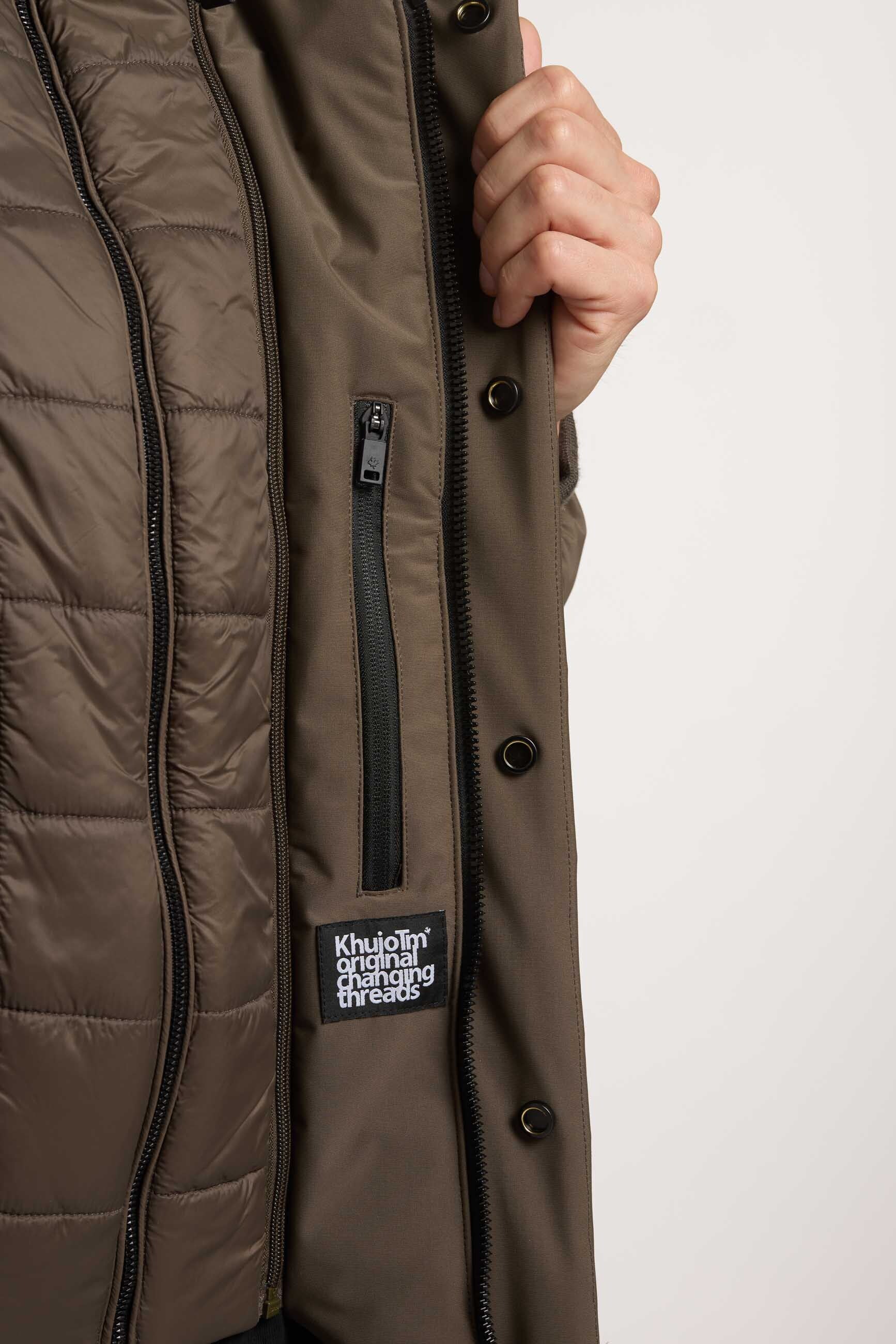 khujo-jacke-clemat-dull-green-bomberjacke-mit-herausnehmbarem-stepp-einsatz image 8