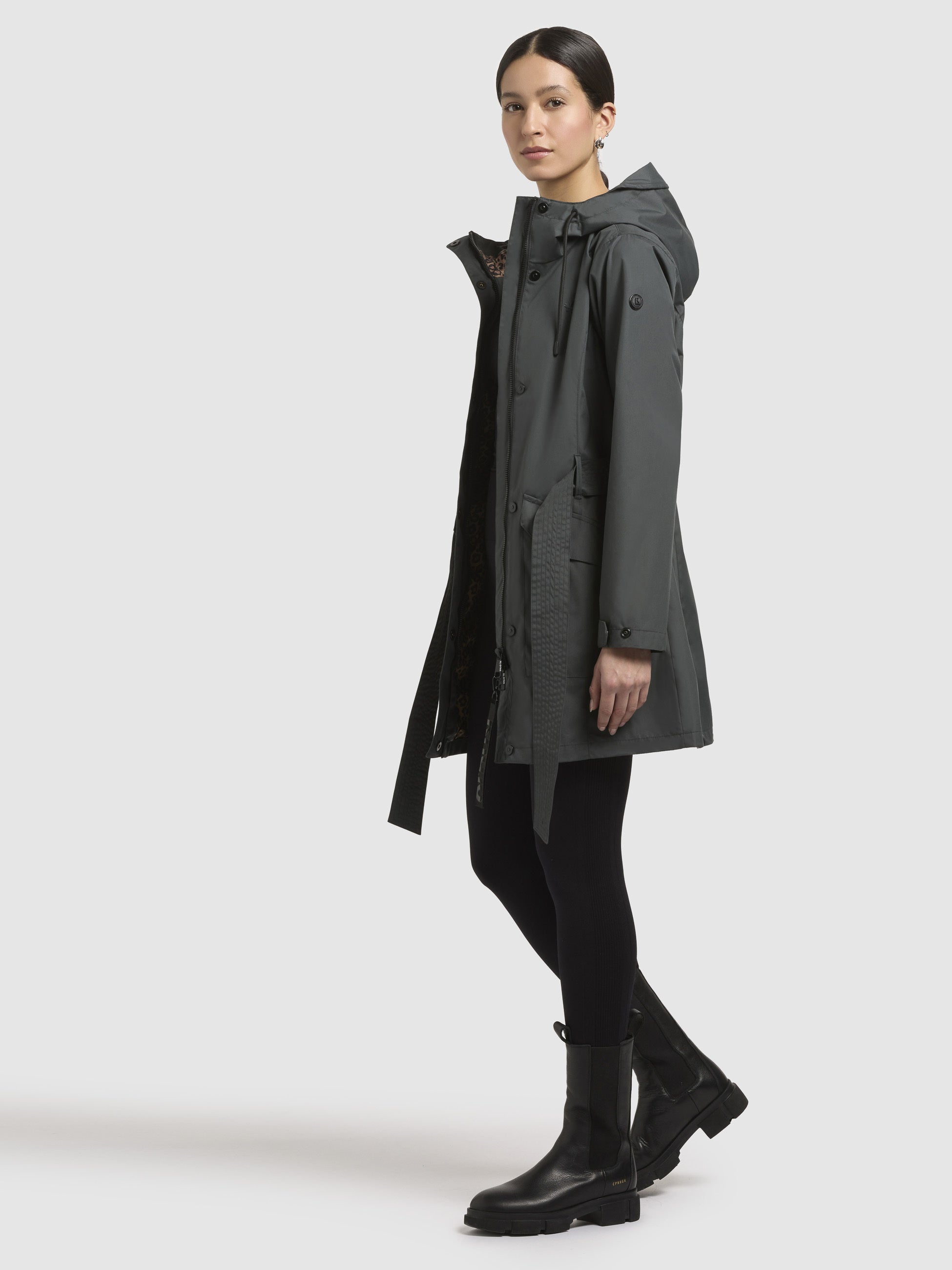khujo-jacke-mosti-damen-sommerparka-blaugrau image 2
