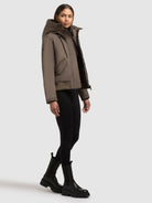 khujo-jacke-tyla-damen-bomberjacke-potter-brown image 6