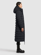 khujo-coat-simmie2-port-blue-damen-steppmantel-knielang-slim-fit image 6