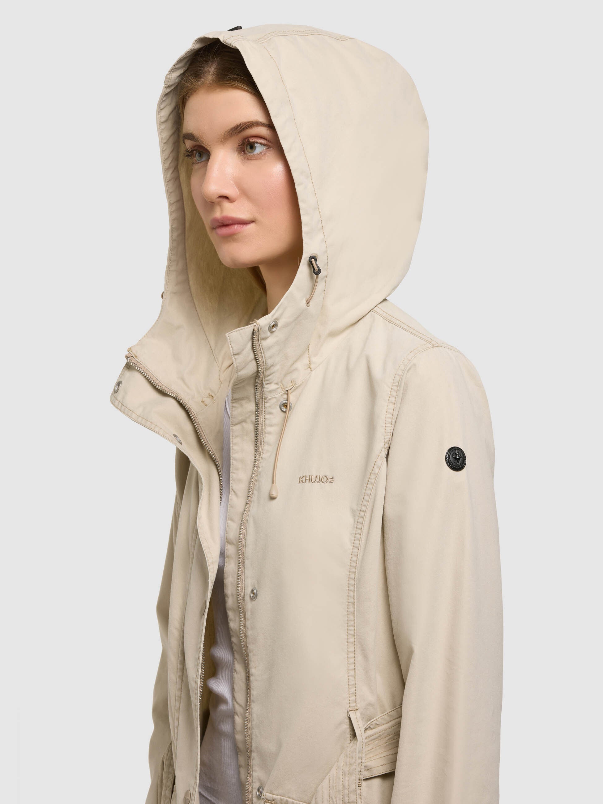 khujo-prea-damen-sommerparka-moussy-beige-vintage-look image 6