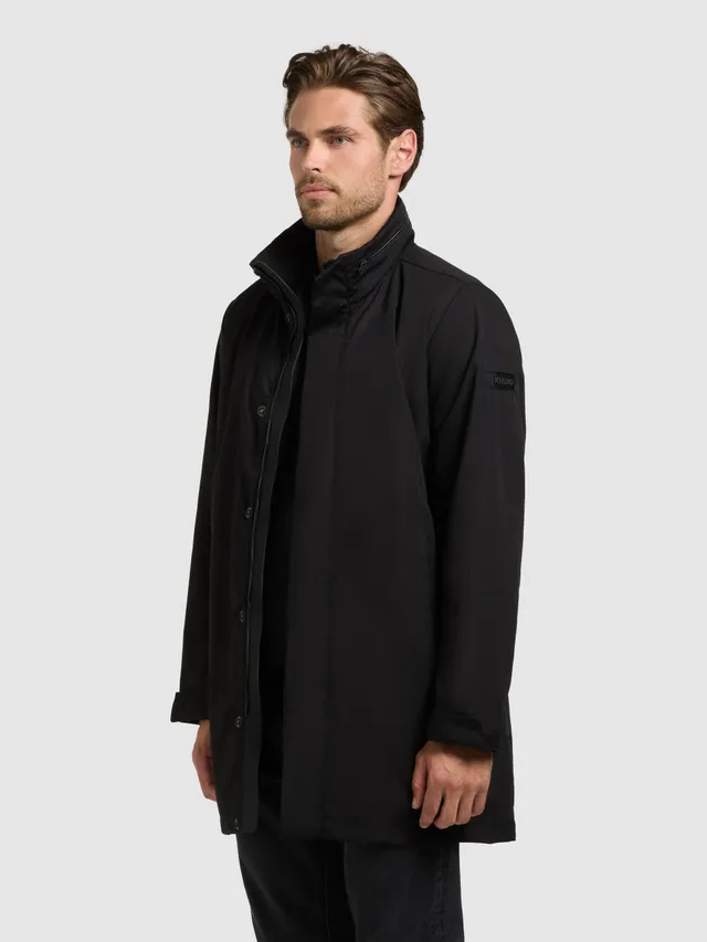 khujo-ystak-mantel-black-damen-leichter-kurzmantel-regular-fit image 1