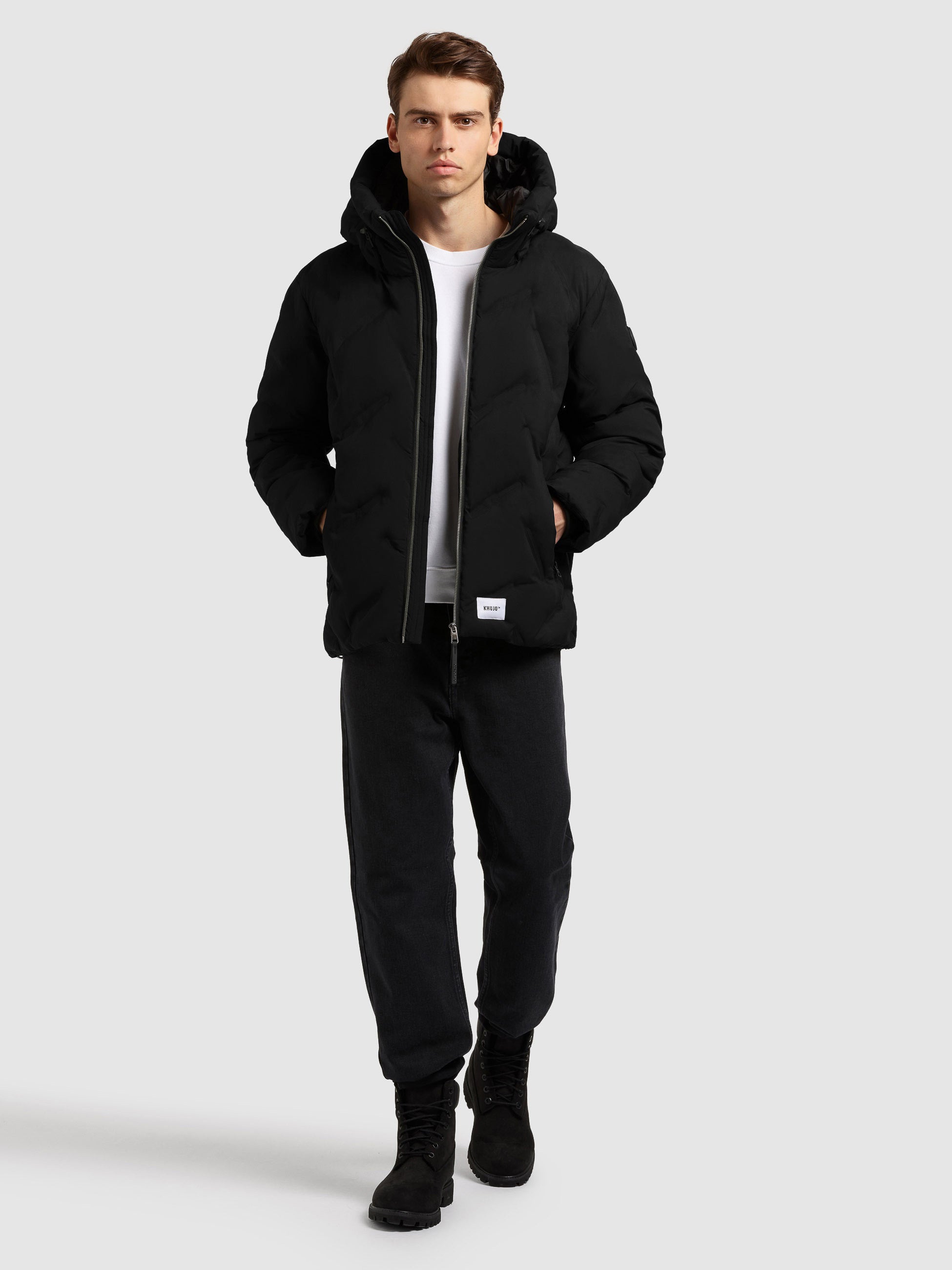 khujo-jacke-onert-black-steppjacke-h-ftlang-mit-kapuze image 2