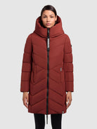 khujo-darka2-damen-steppmantel-dark-red-regular-fit image 4