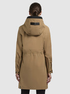 khujo-coat-sanni-sand-regenjacke-slim-fit-wasserdicht image 3