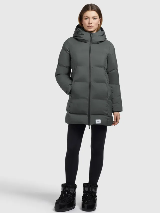 khujo-jacke-tanare2-grau-wattierte-winterjacke-damen-regular-fit image 1