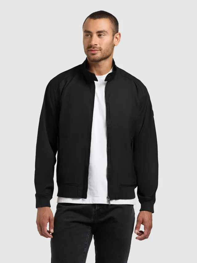 khujo-jacke-nabo-black-herren-blousonjacke-aus-gewachster-baumwolle-in-schwarz image 1