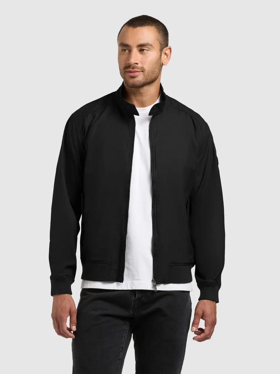 khujo-jacke-nabo-black-herren-blousonjacke-aus-gewachster-baumwolle-in-schwarz image 1
