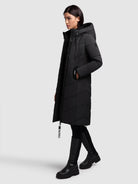 khujo-aribay4-light-damen-steppmantel-light-black image 2