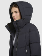 khujo-kurzmantel-graya-dark-blue-wattierte-damen-steppjacke-mit-kapuze image 7