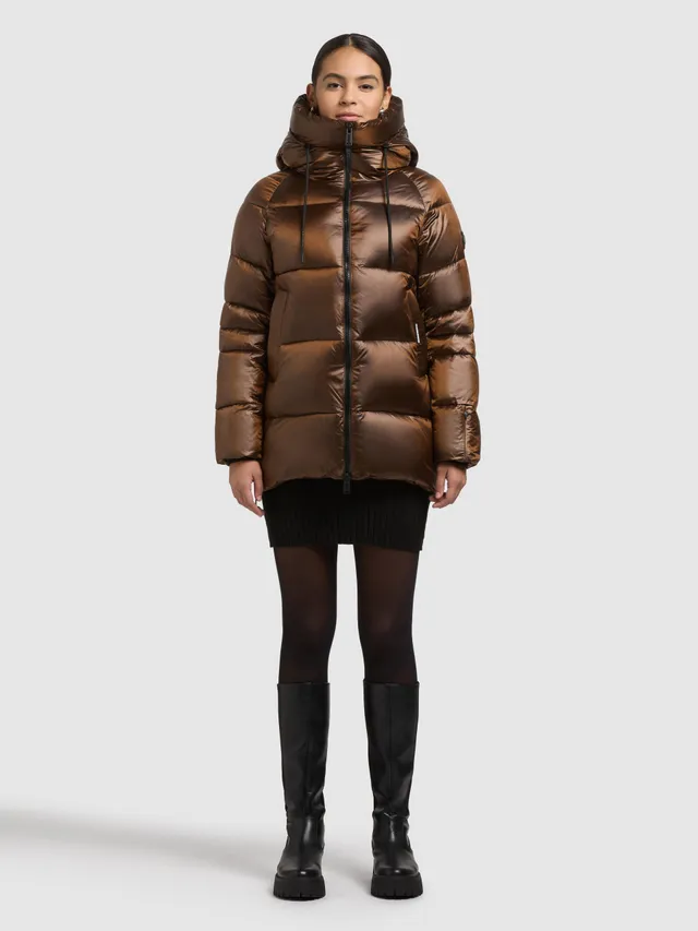 khujo-cara-copper-brown-damen-winter-steppjacke-loose-fit image 1
