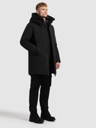 khujo-coat-hiro-black-kurzer-damen-mantel-mit-gro-er-kapuze image 6