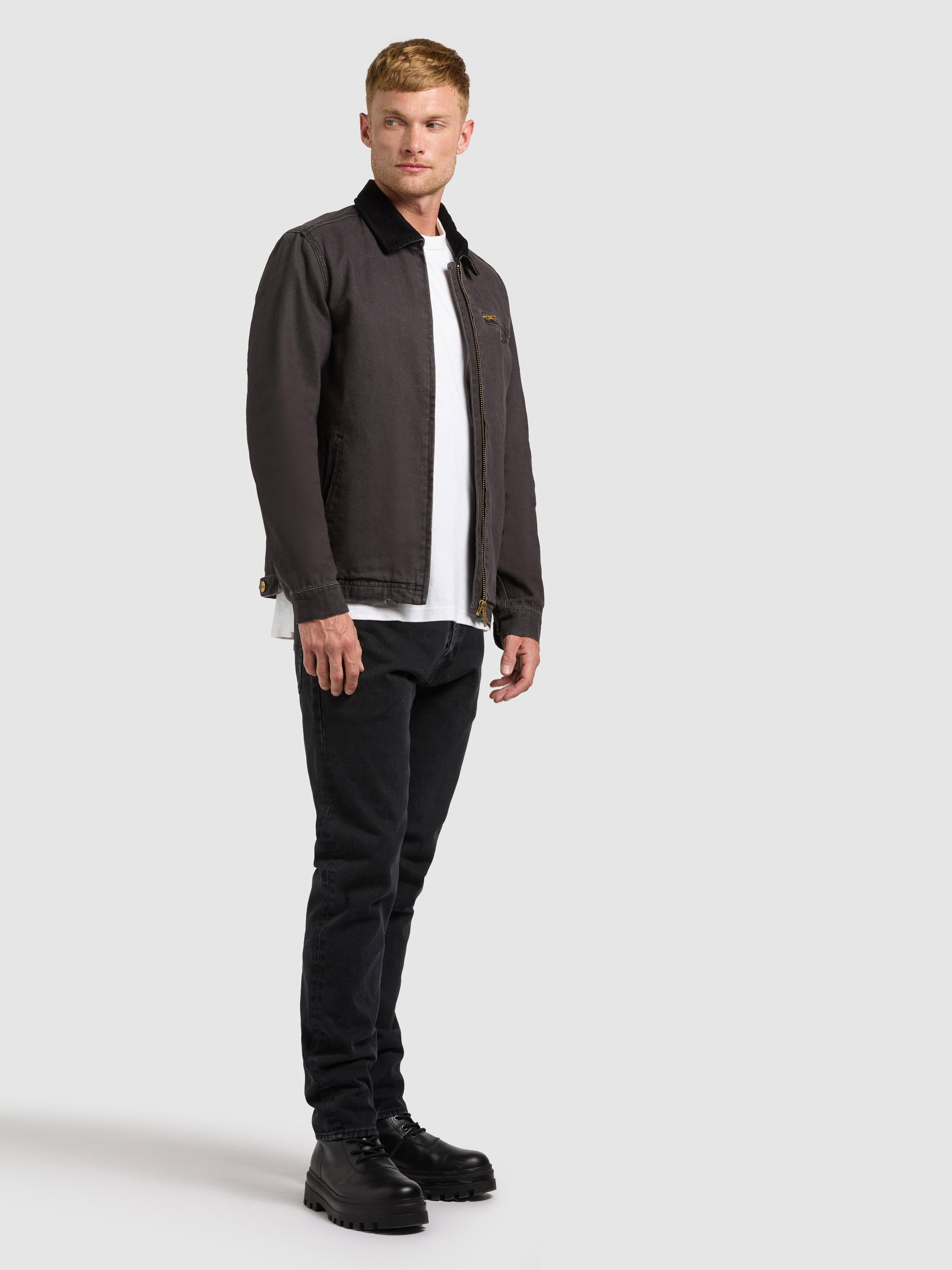 khujo-jacke-deddy-black-workwear-blouson-baumwoll-canvas-damen image 6