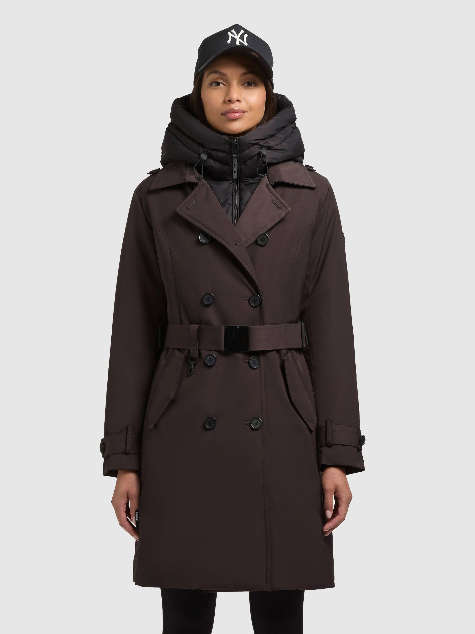 khujo-gora-moody-plum-damen-trenchcoat-kurzmantel-mit-g-rtel image 4