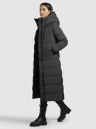 khujo-deria3-damen-mantel-slim-fit-dunkelgrau image 2