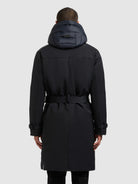 khujo-coat-tarm-port-blue-trenchcoat-kurz-damen image 3