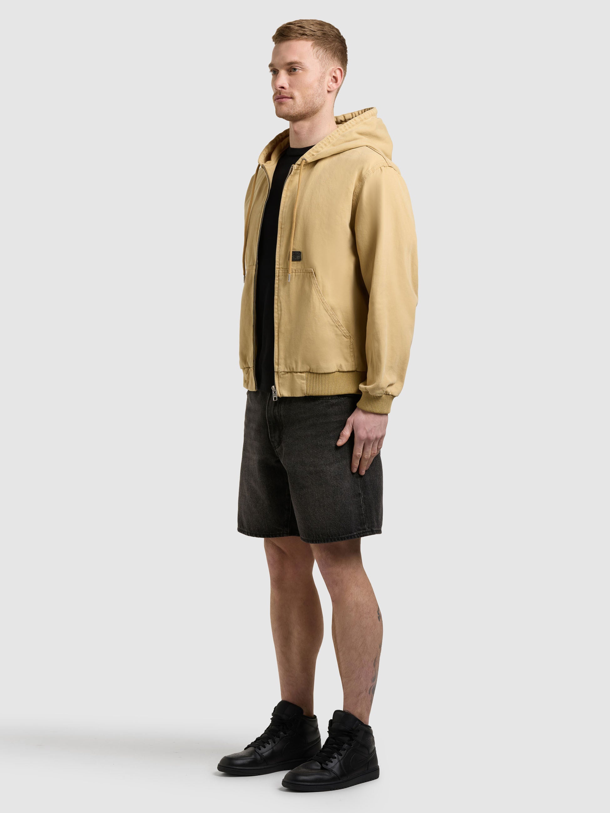 khujo-jacke-rhiis-beige-workwear-blouson-canvasjacke image 2