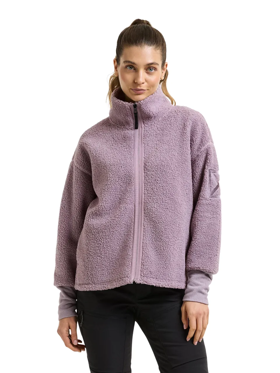 didriksons-melissa-sherpa-teddy-fleecejacke-damen-full-zip image 1